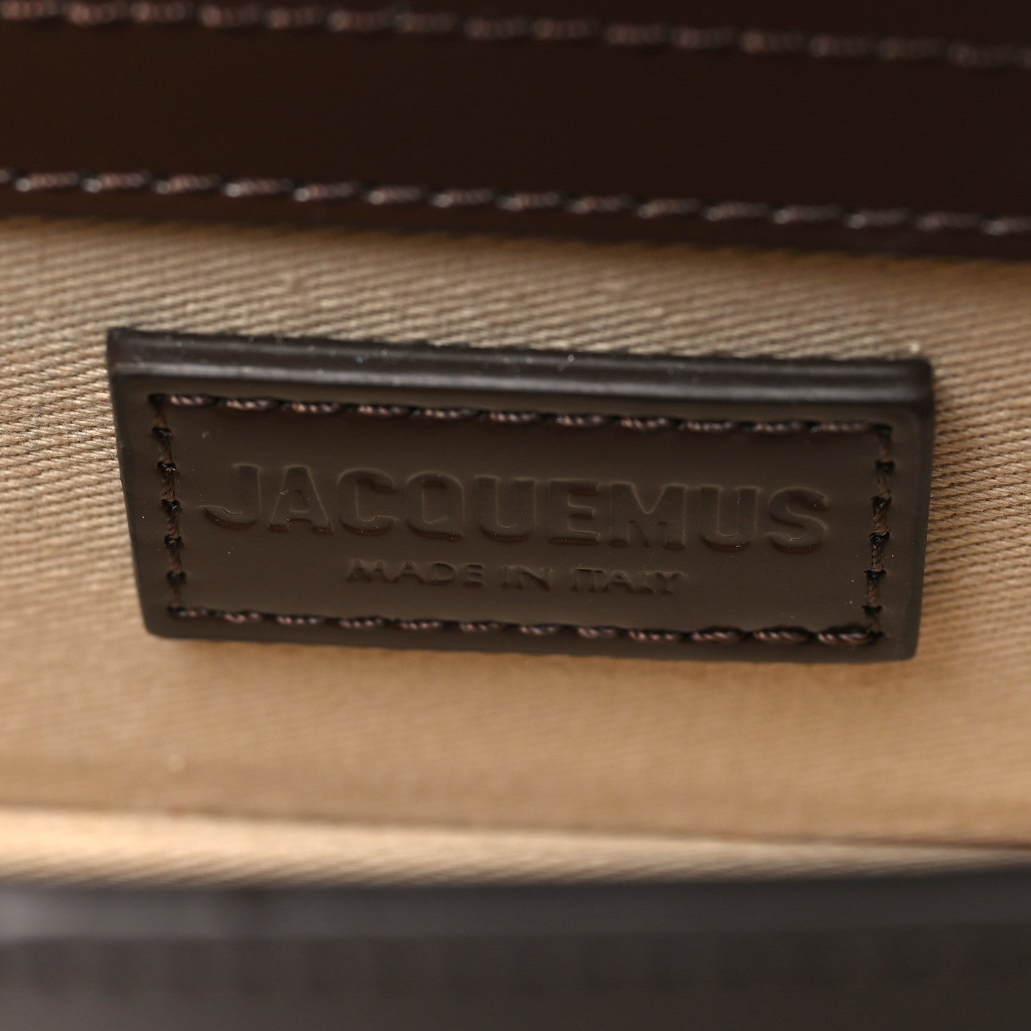 Jacquemus Glazed Calfskin Le Bambino Dark Brown 6 of 10