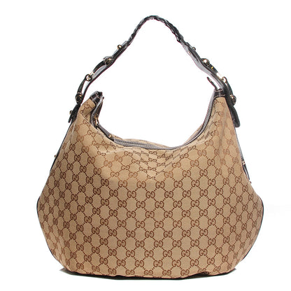 Gucci Monogram Pelham Medium Hobo Dark Brown 1 of 7