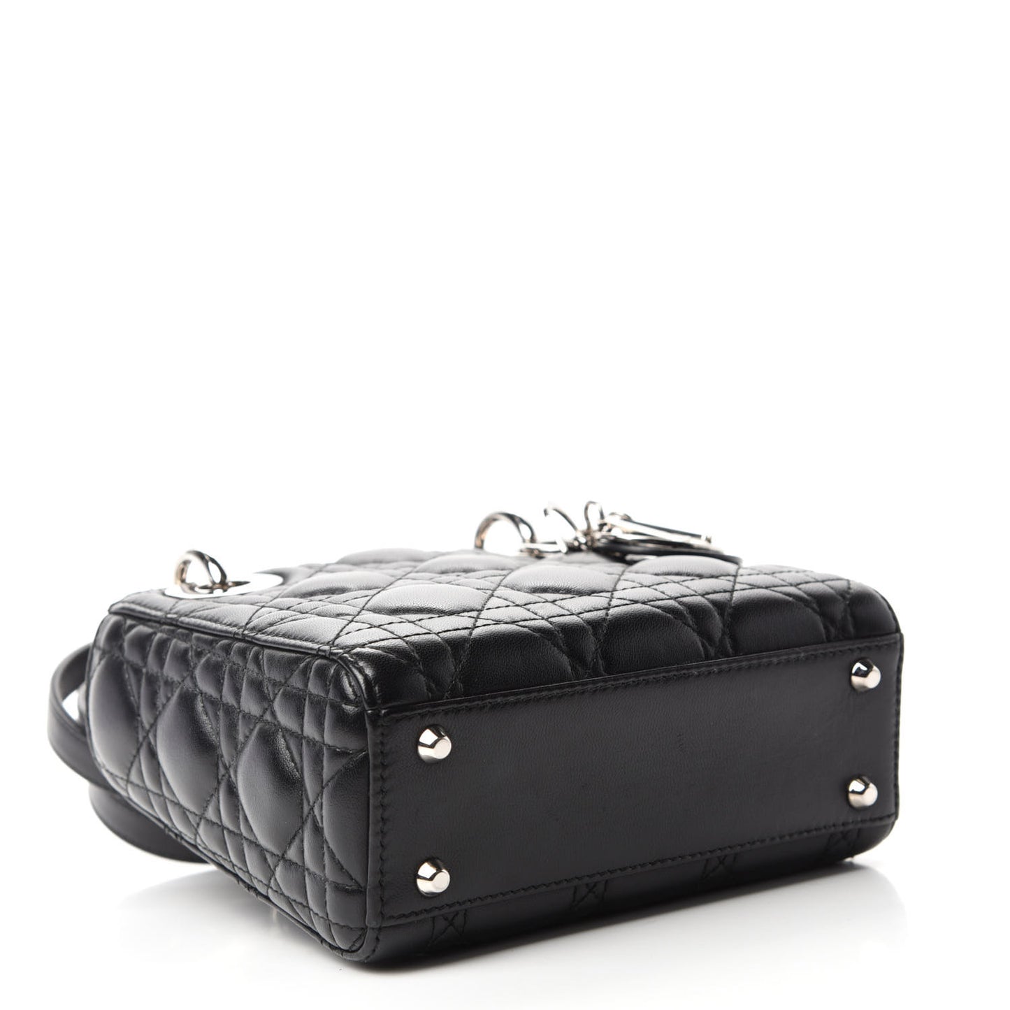 Lambskin Cannage Mini Lady Dior Black