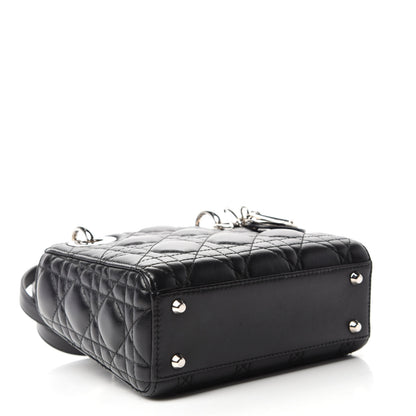Christian Dior Lambskin Cannage Mini Lady Dior Black 4 of 11