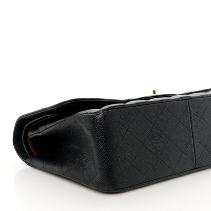 Chanel Caviar Quilted Jumbo Double Flap Black 9 of 10
