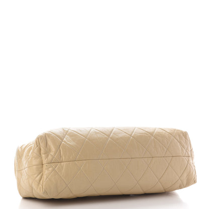 Chanel Lambskin Quilted East West Accordion Flap Beige 3 of 9