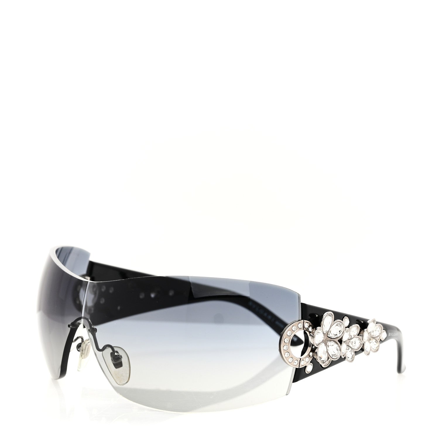 Bulgari BVLGARI Crystal Flower Sunglasses 652-B Black 1 of 6