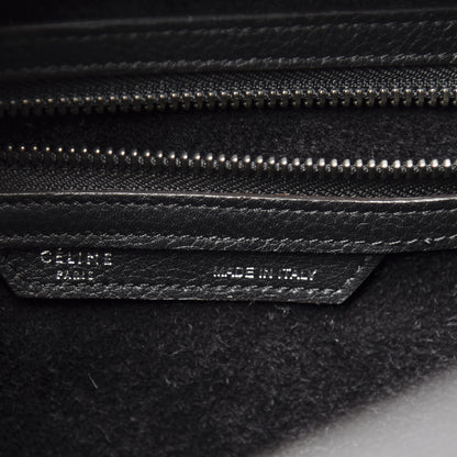 Celine Drummed Calfskin Mini Luggage Black 6 of 9