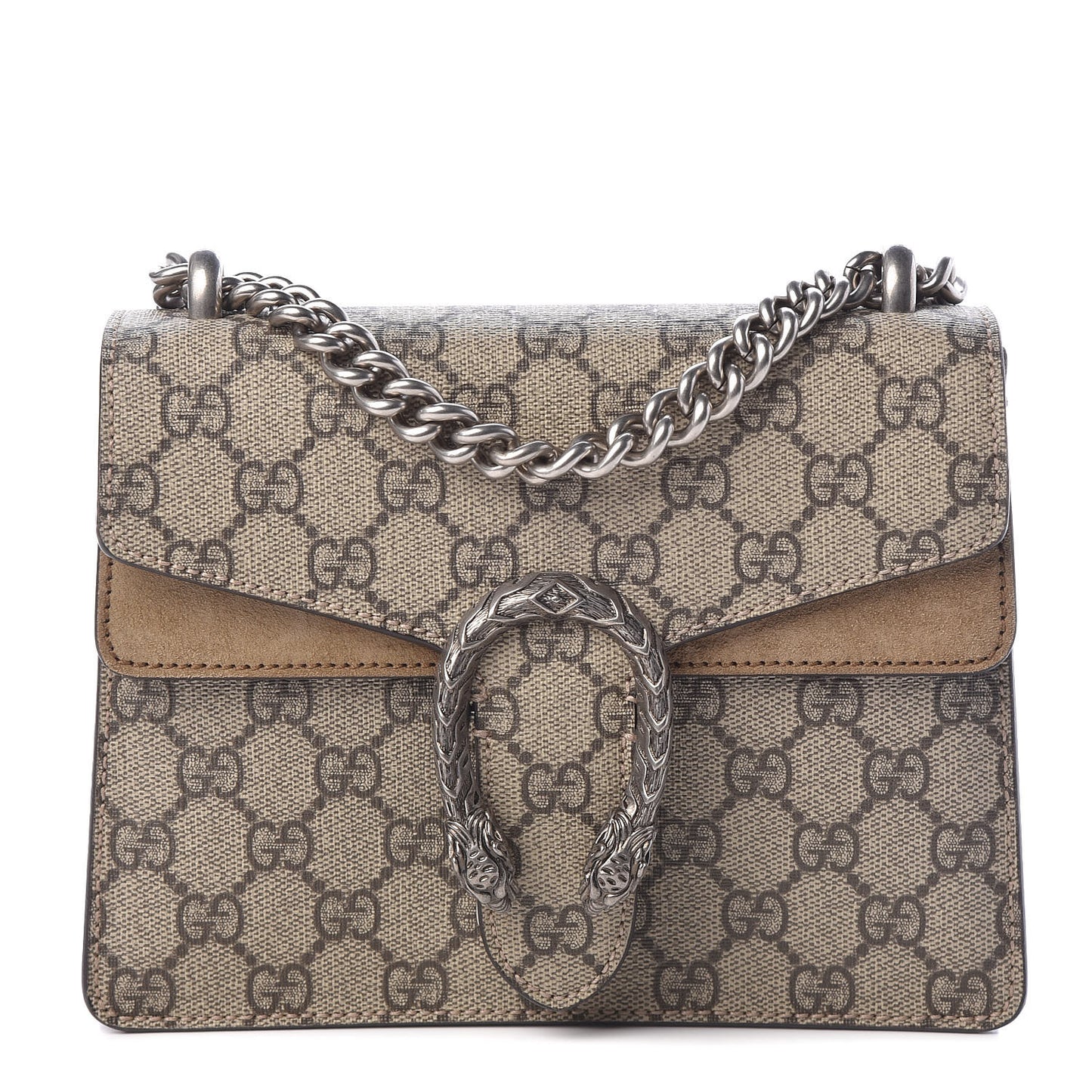GG Supreme Monogram Mini Dionysus Shoulder Bag Taupe