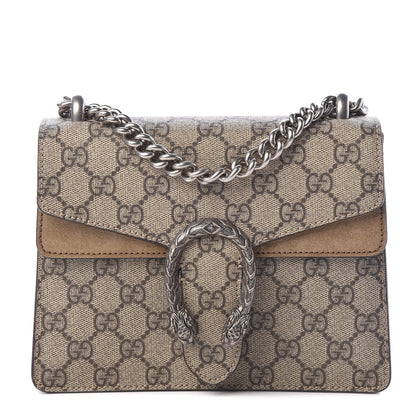 Gucci GG Supreme Monogram Mini Dionysus Shoulder Bag Taupe 1 of 11