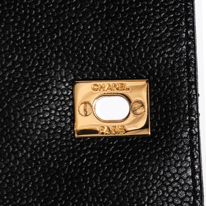 Chanel Caviar Kelly Jumbo Flap Bag Black 5 of 9