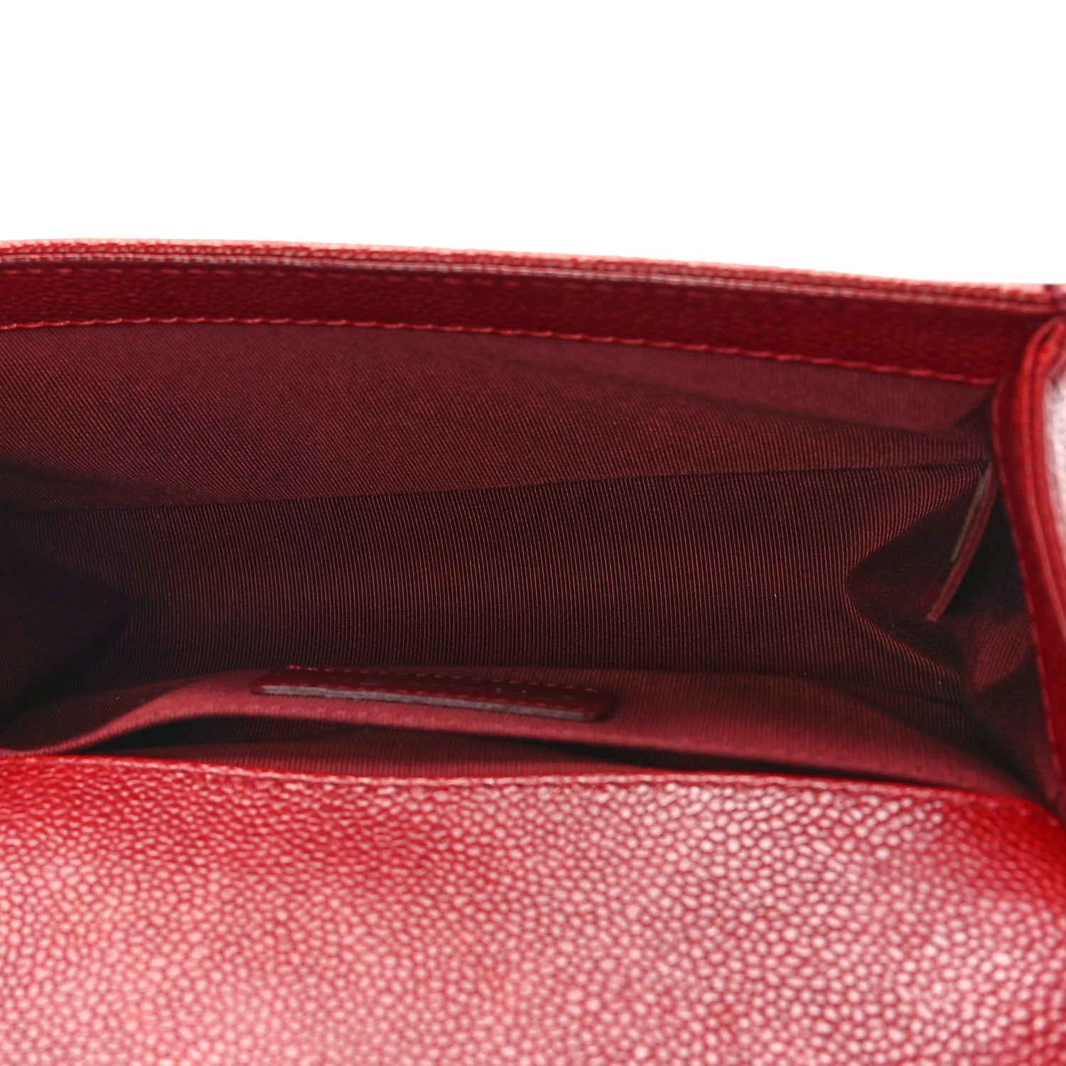 Chanel Caviar Quilted Small Boy Flap Dark Red 5 of 9