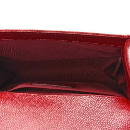 Chanel Caviar Quilted Small Boy Flap Dark Red 5 of 9