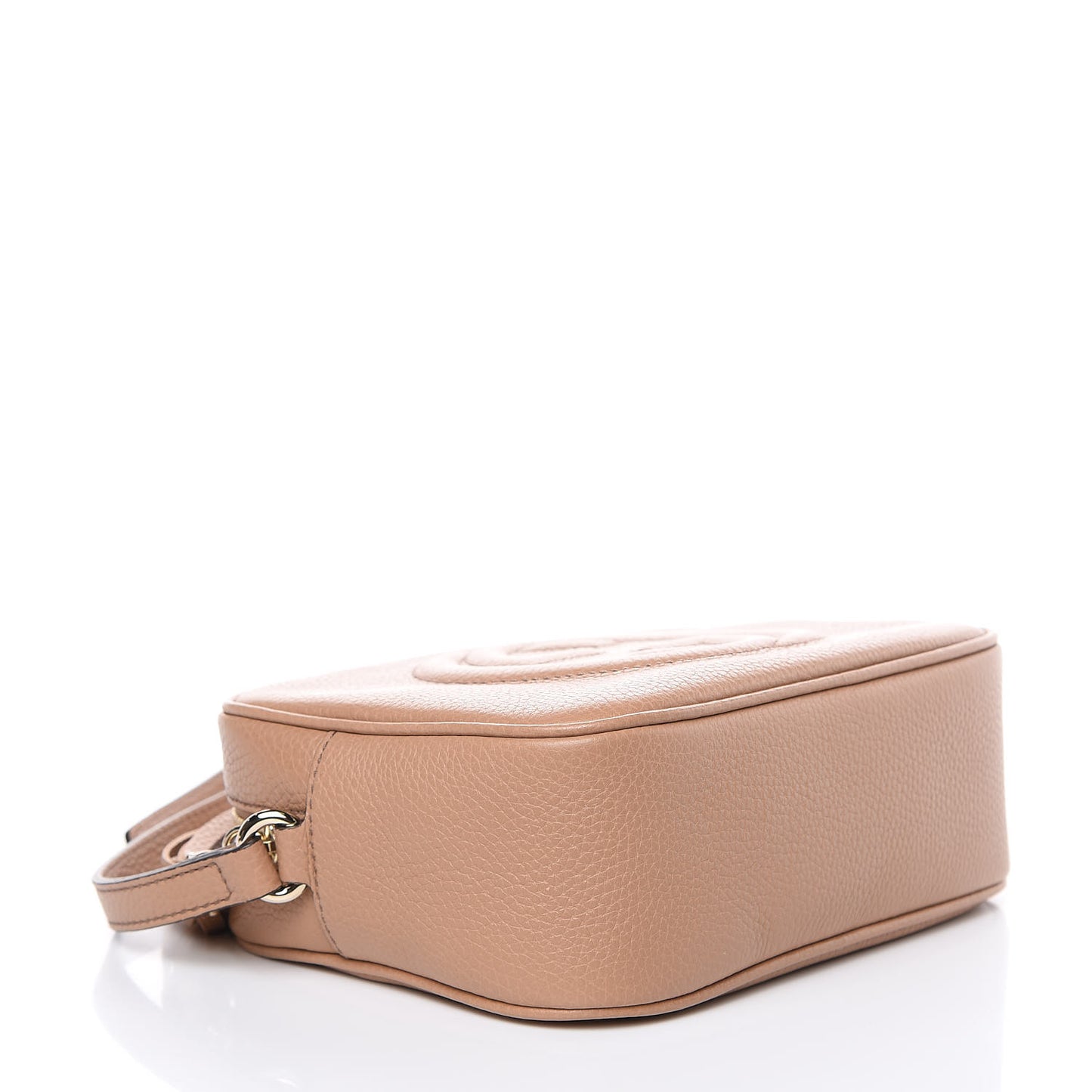 Pebbled Calfskin Small Soho Disco Bag Camelia
