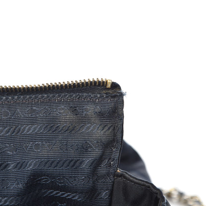 Prada Nylon Tessuto Quilted Shoulder Bag Navy 11 of 14
