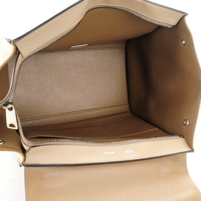 Celine Drummed Calfskin Suede Medium Trapeze Souris 5 of 7