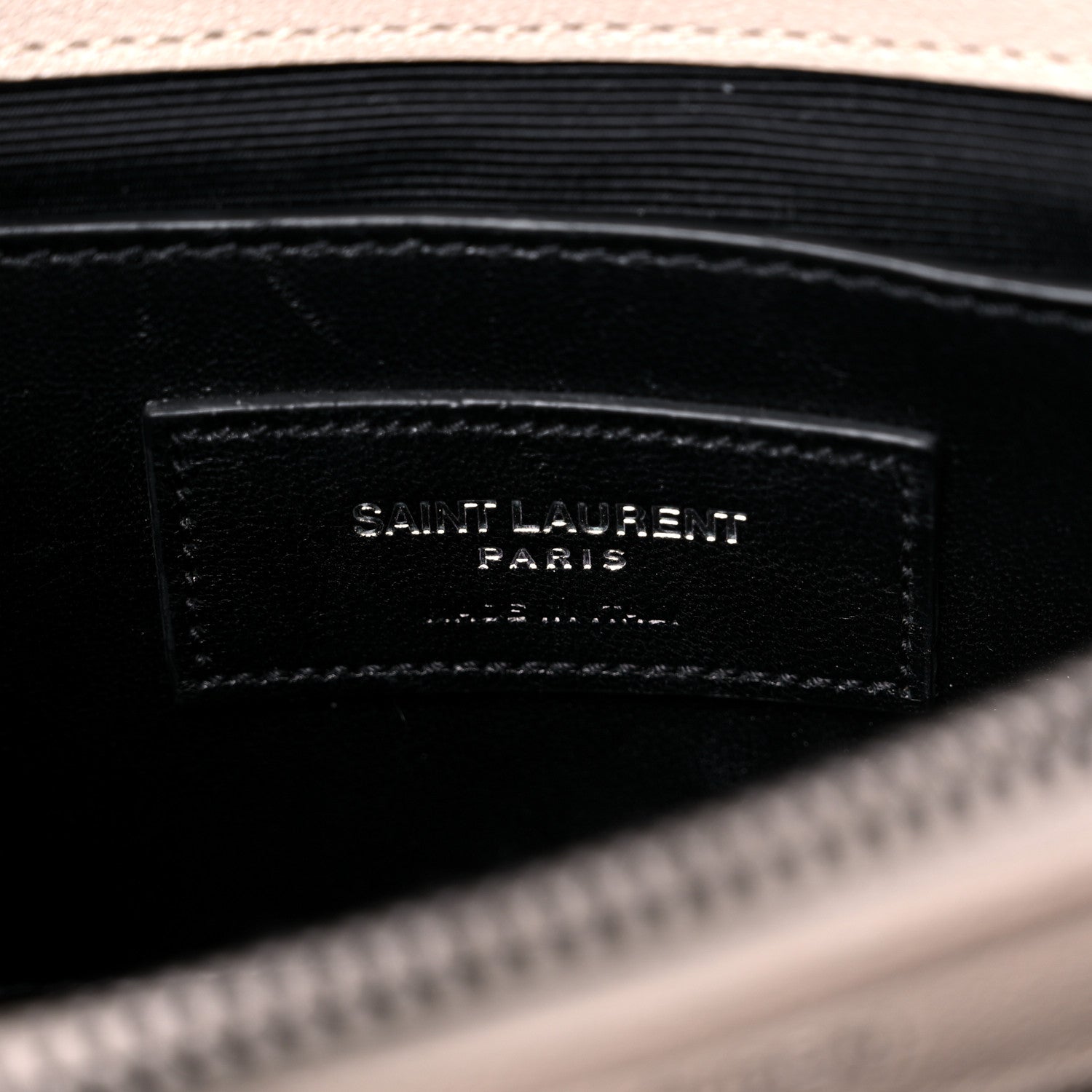 Saint Laurent Sheepskin Matelasse Chevron Monogram Medium College Bag Rose Antic 5 of 17