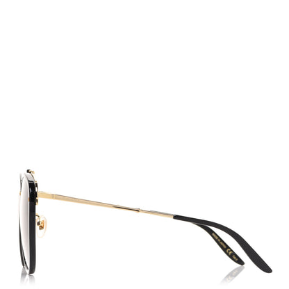 Gucci Metal Aviator Sunglasses GG0672S Black Gold 3 of 7