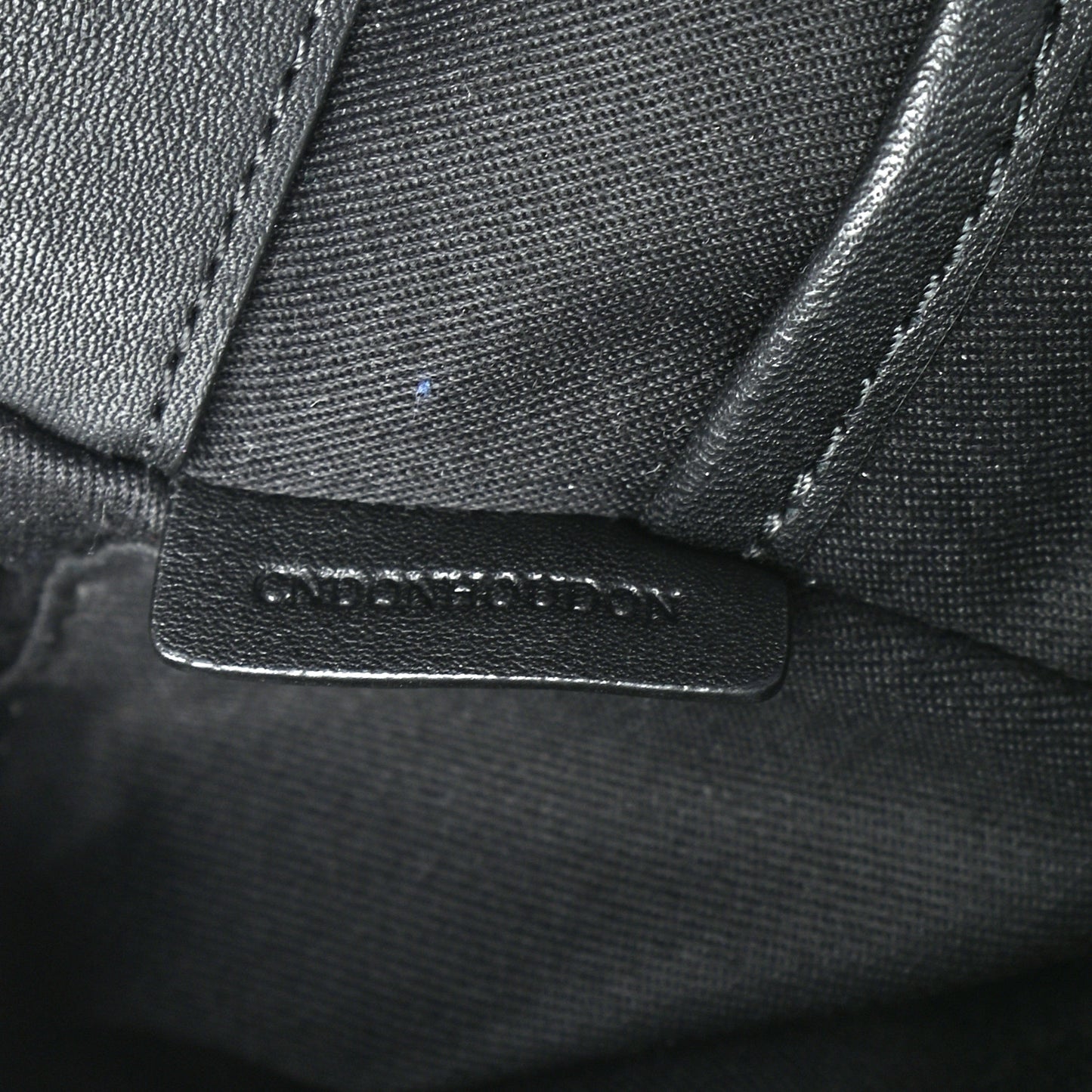 London Check Large Briefcase Black
