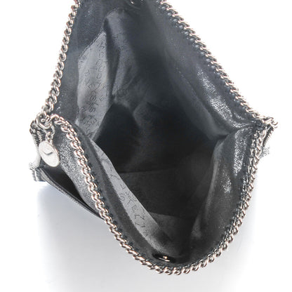 Stella McCartney Shaggy Deer Embellished Falabella Fold Over Clutch Black 8 of 11