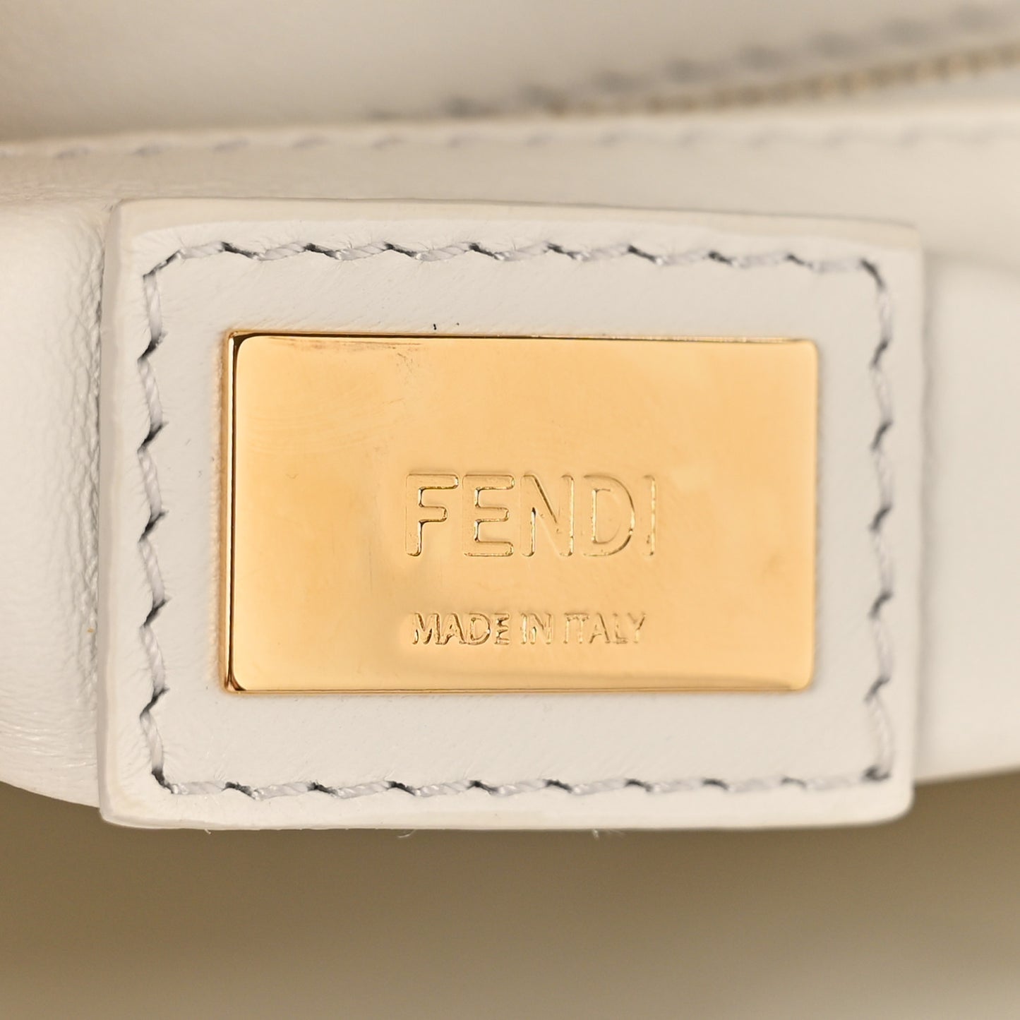 Nappa Rosebud Mini Peekaboo Iconic Satchel Bianco