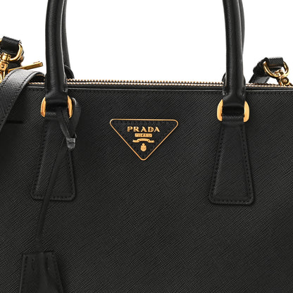 Prada Saffiano Small Galleria Double Zip Tote Black 7 of 9