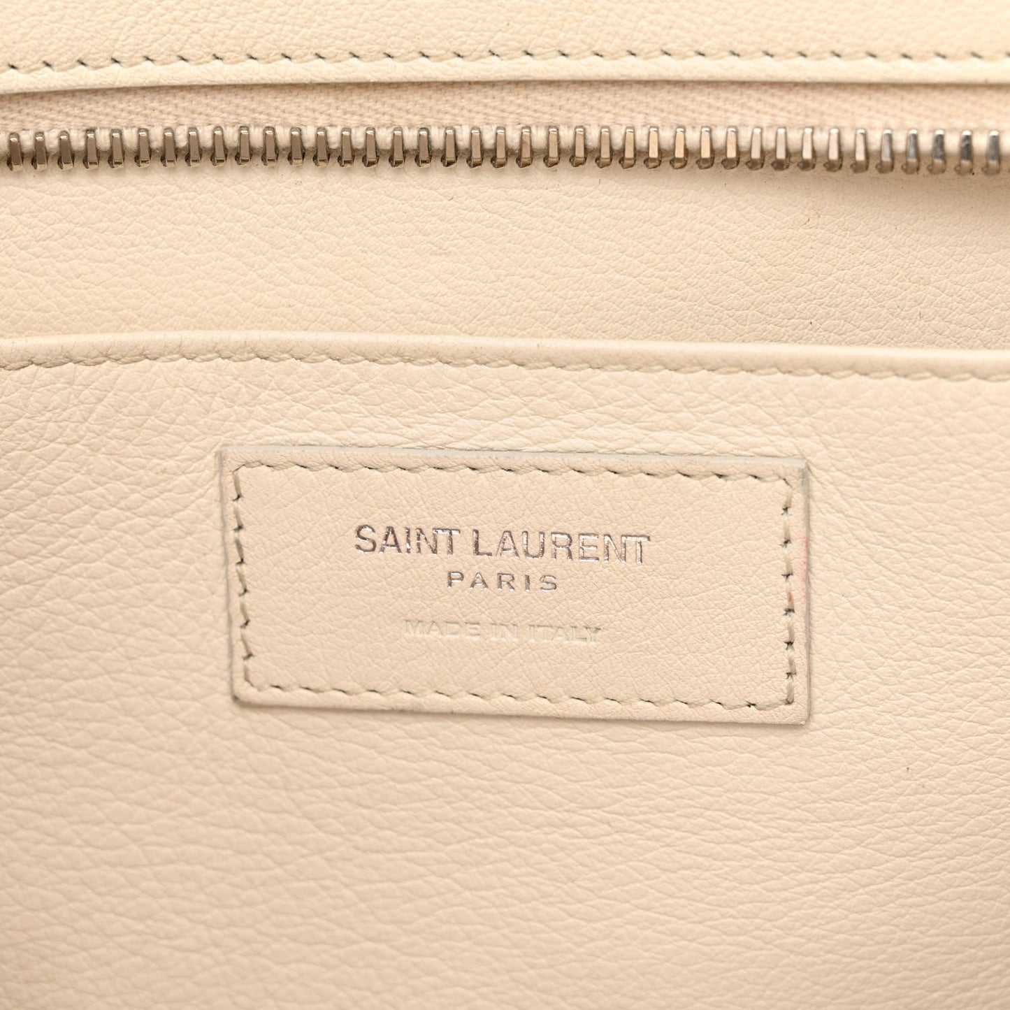 Smooth Calfskin Heart Embroidered Baby Monogram Downtown Cabas New Milk