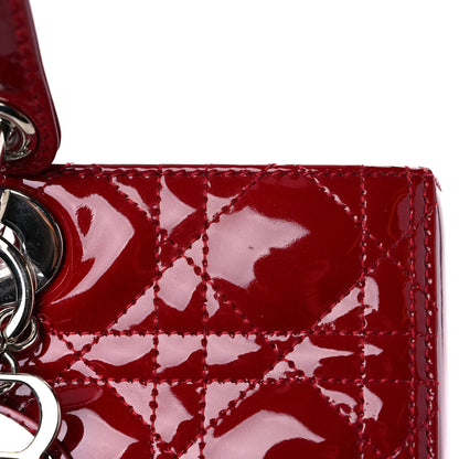 Christian Dior Patent Cannage Large Lady Dior Red 13 of 13