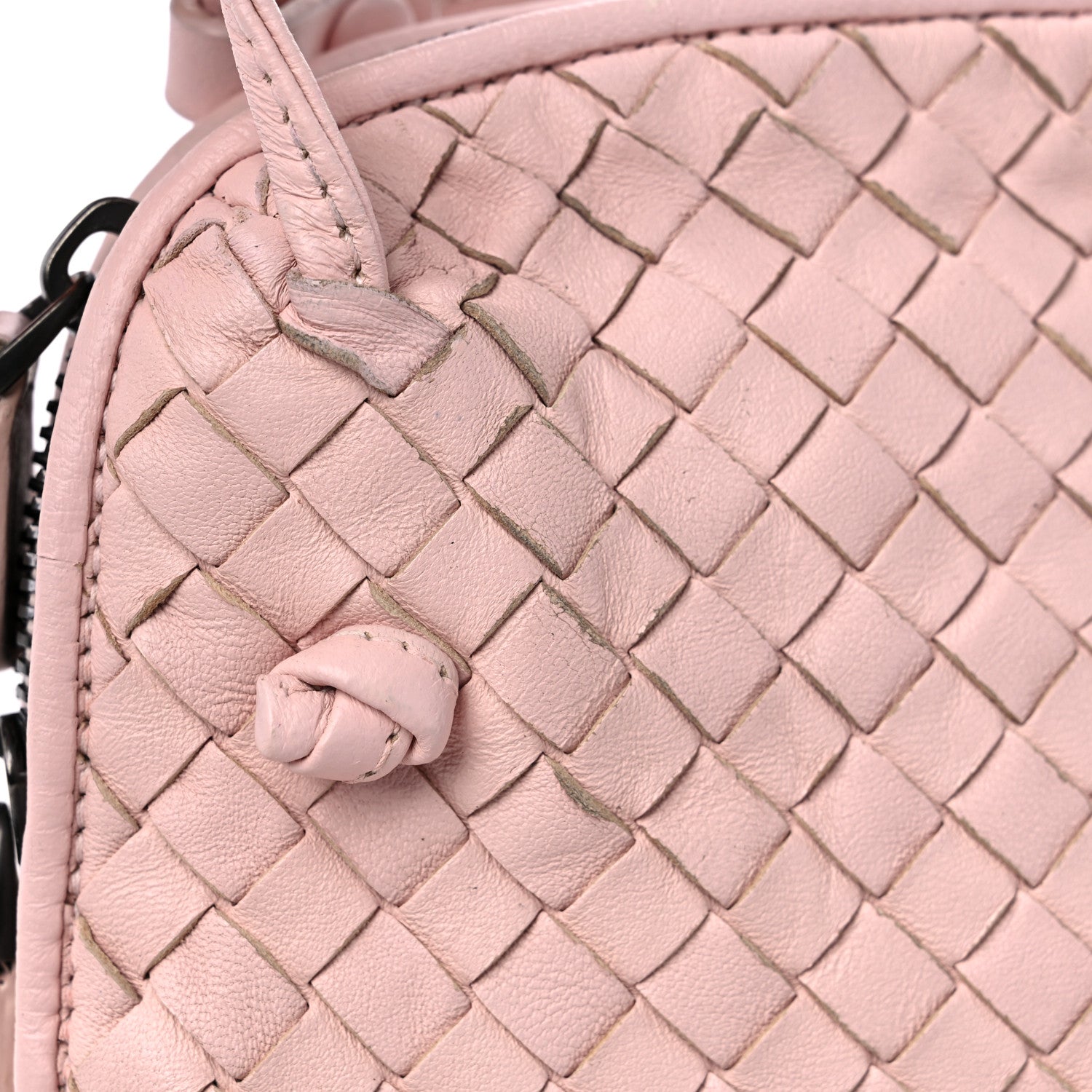 Bottega Veneta Nappa Intrecciato Nodini Crossbody Messenger Flamingo 12 of 12