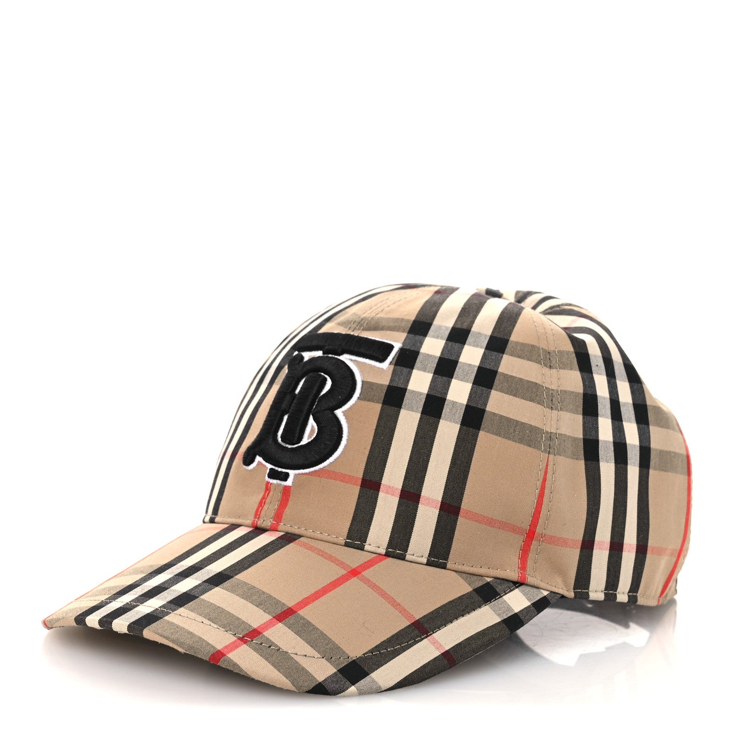 Burberry Cotton Vintage Check Monogram Baseball Hat S Archive Beige 1 of 8