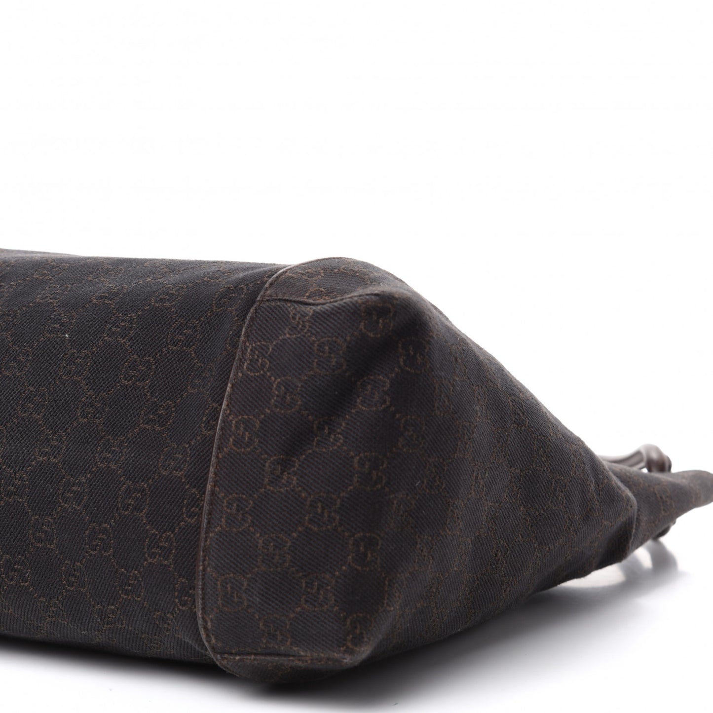 Canvas Monogram Shoulder Bag Brown