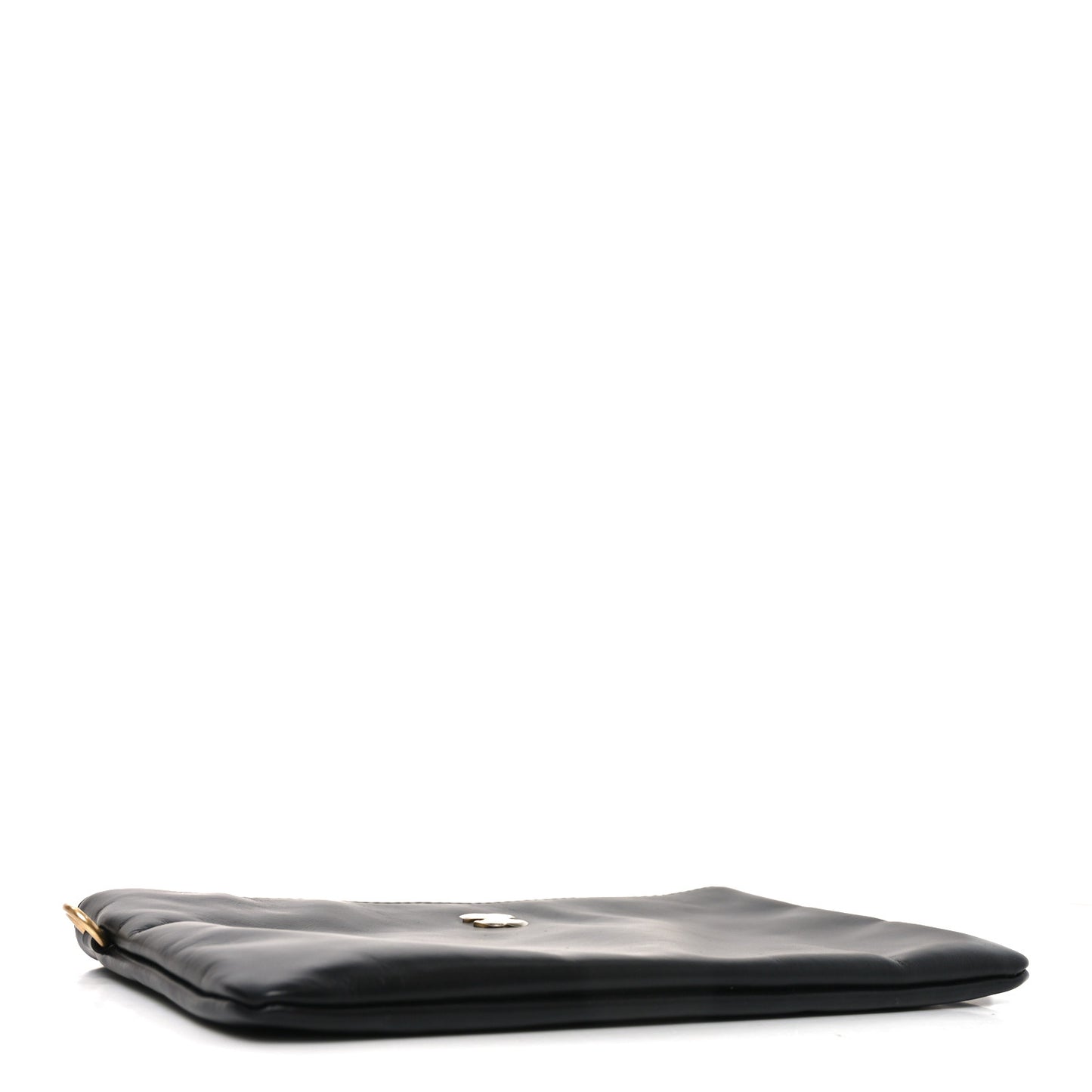 Shiny Calfskin Chanel 22 Removable Pouch Black