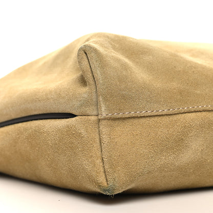 Loewe Suede Calfskin Large Flamenco With Chain Gold 8 of 9