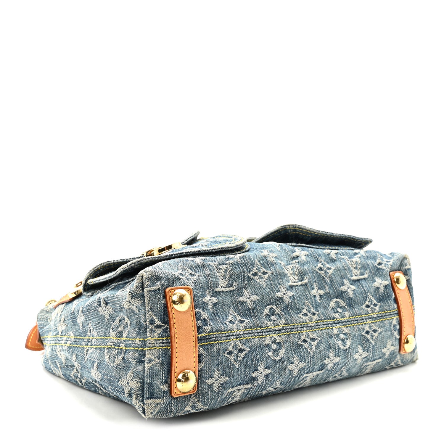 Louis Vuitton Monogram Denim Baggy PM Blue 4 of 9