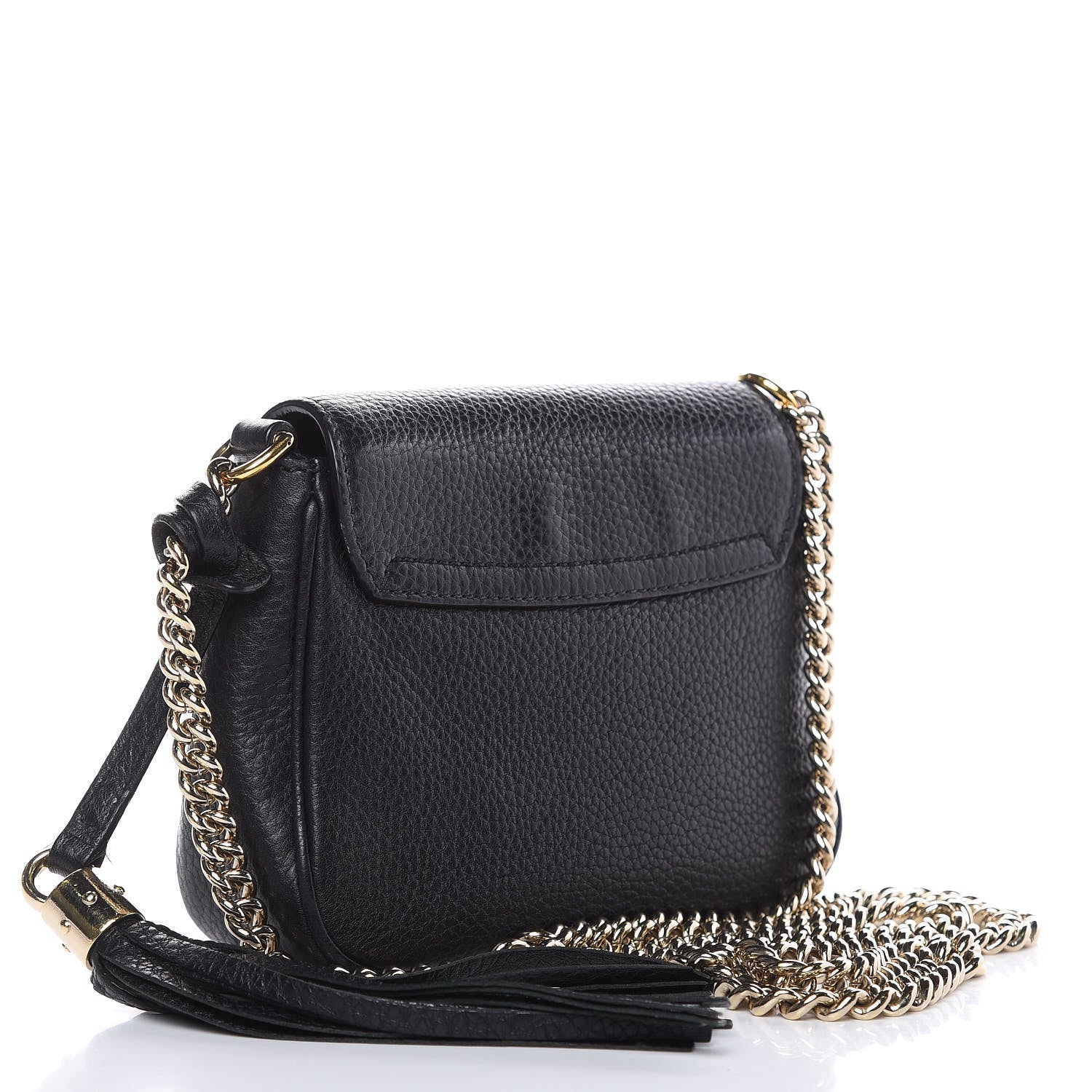 Gucci Pebbled Calfskin Small Soho Flap Crossbody Black 3 of 15