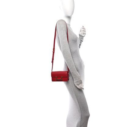 Saint Laurent Calfskin Small Classic Lulu Bag Red 2 of 11