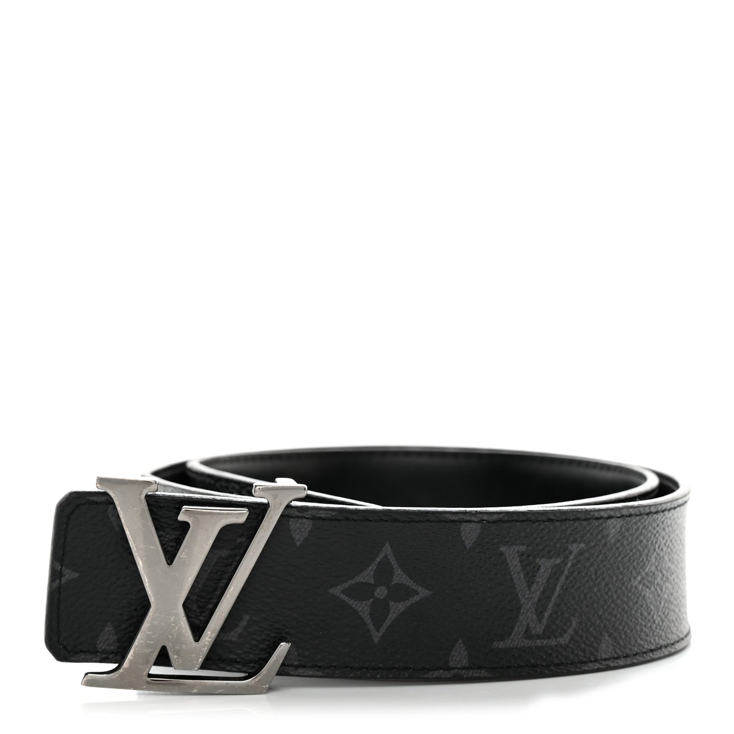 Monogram Eclipse Taigarama 40mm LV Initiales Reversible Belt 80 32 Black