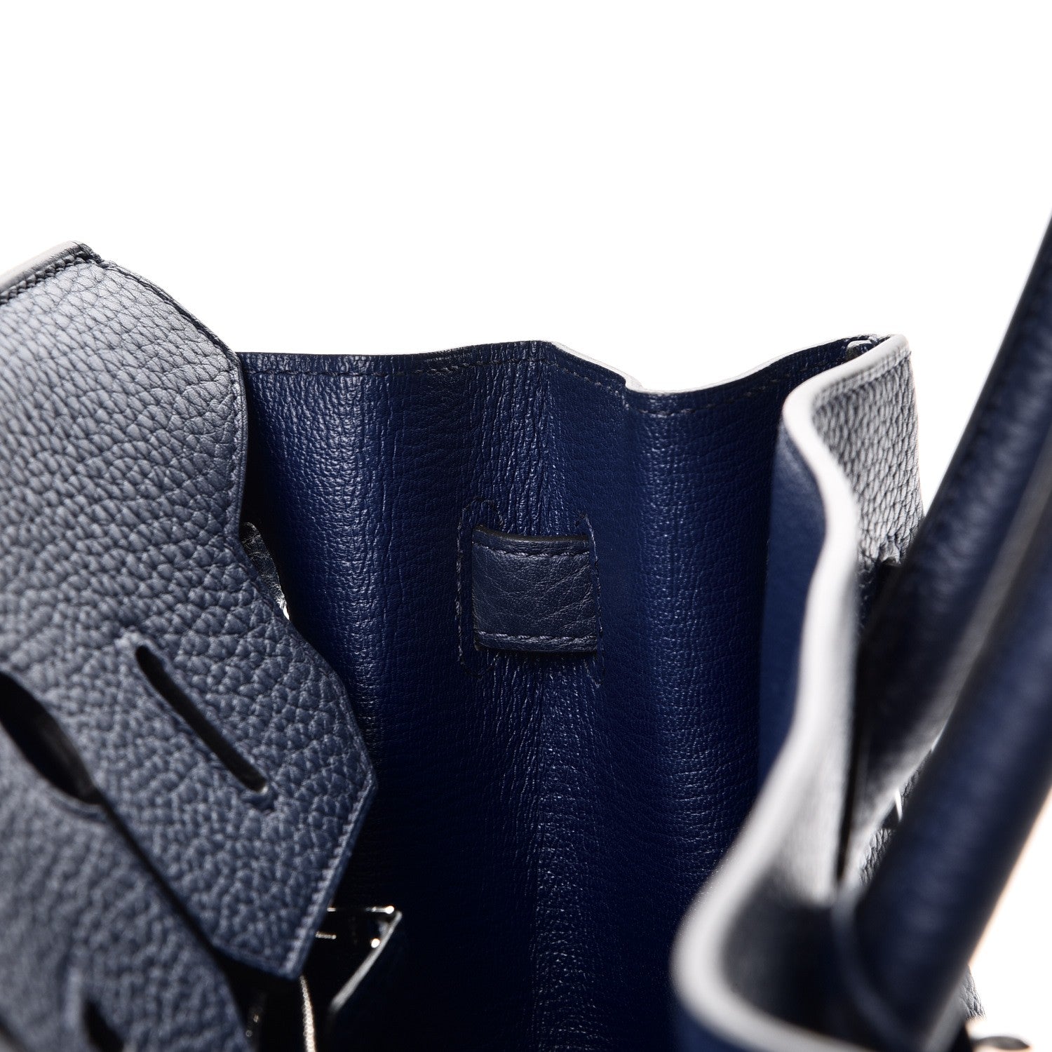 Hermes Taurillon Clemence Birkin 35 Bleu Saphir 15 of 38