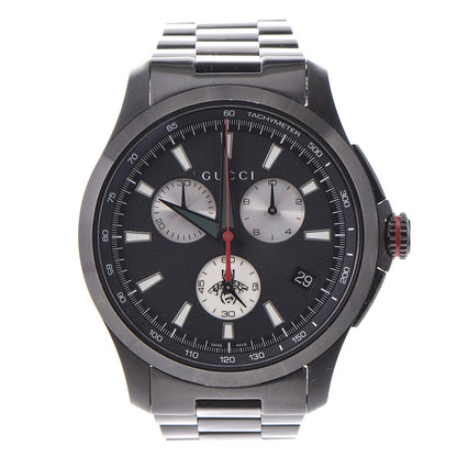 Gucci PVD Stainless Steel 44mm G-Timeless Chronograph Quartz Watch Black 1 of 8