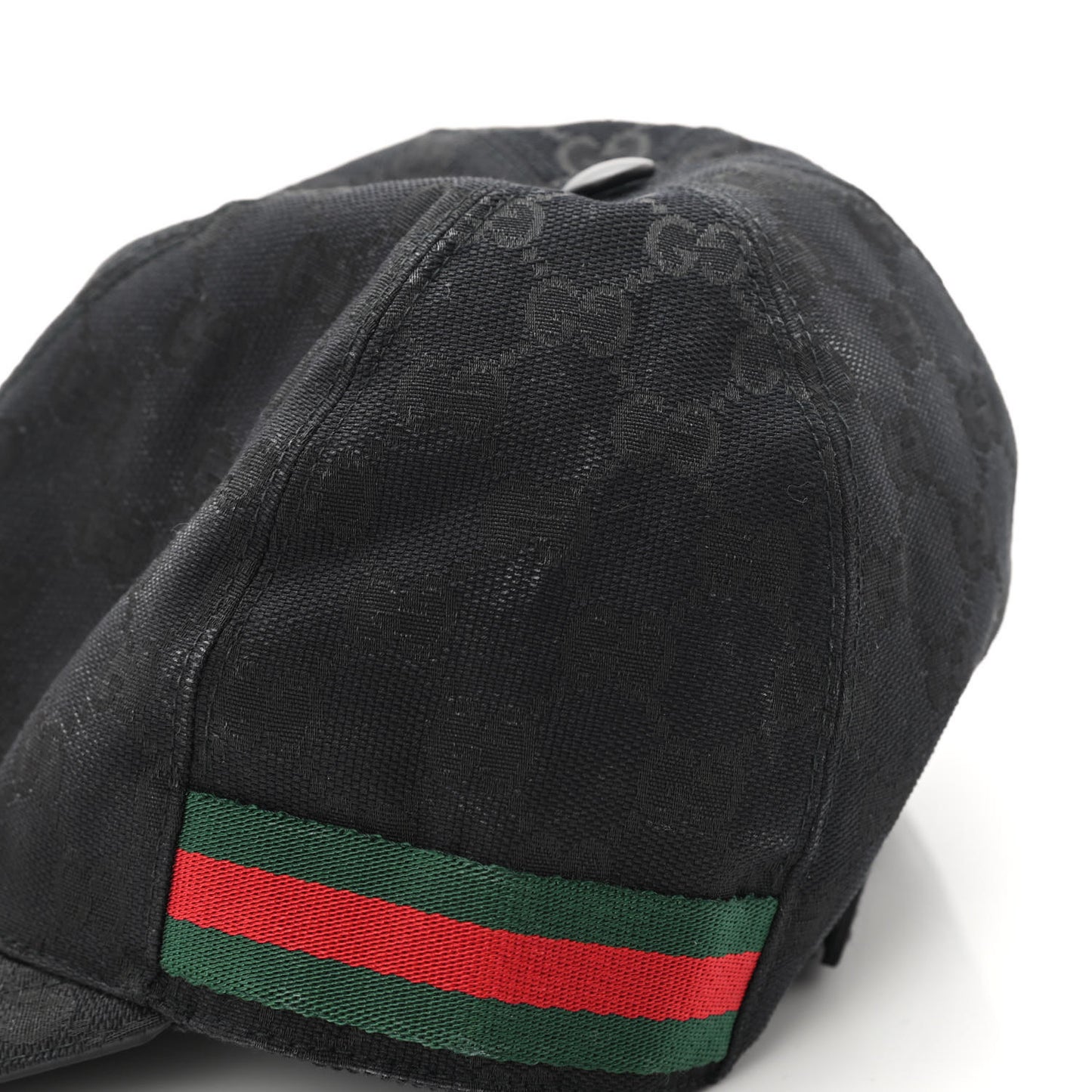 Monogram Web Baseball Hat M Black