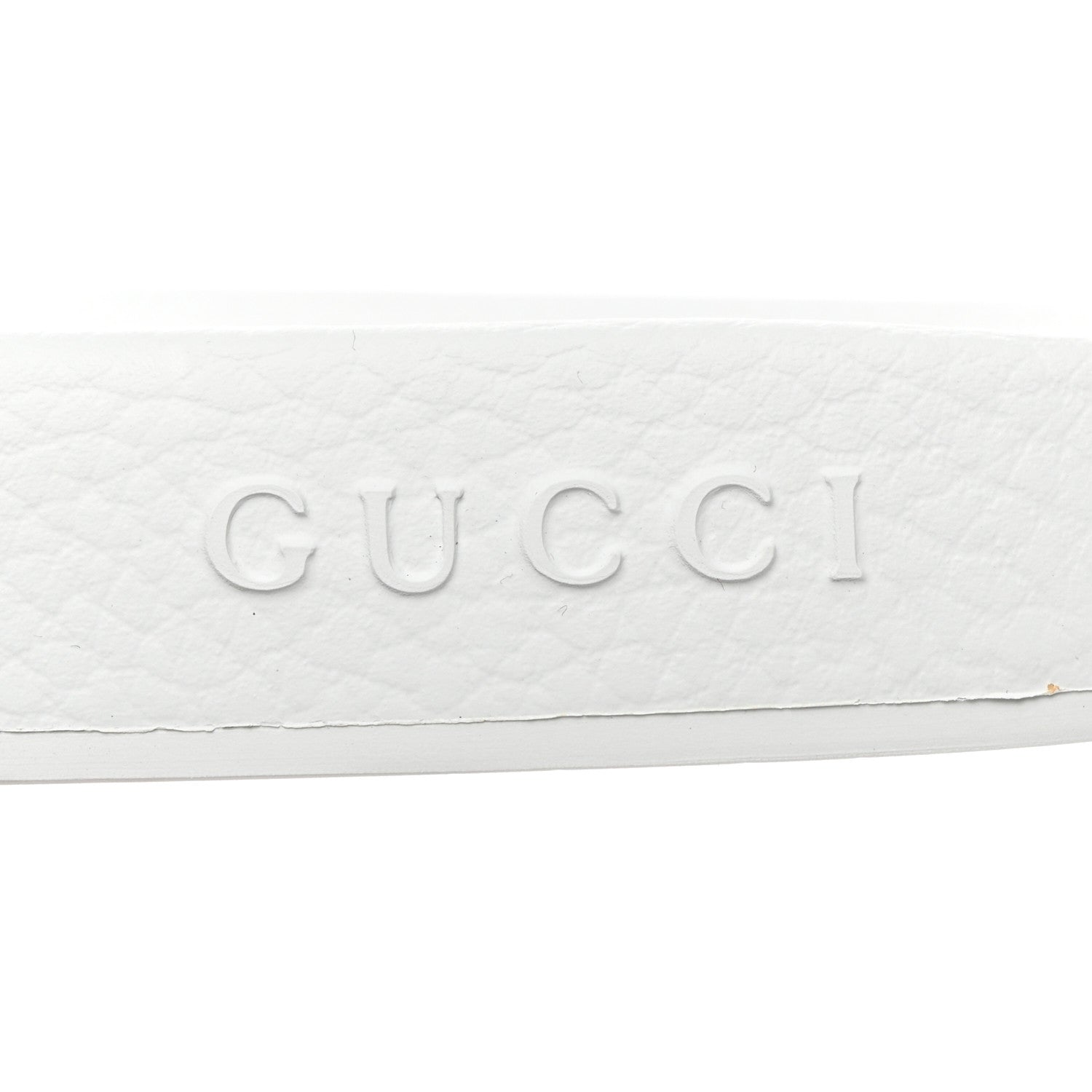 Gucci Rubber Web Mens Pool Slide Sandals 12 Great White 7 of 20
