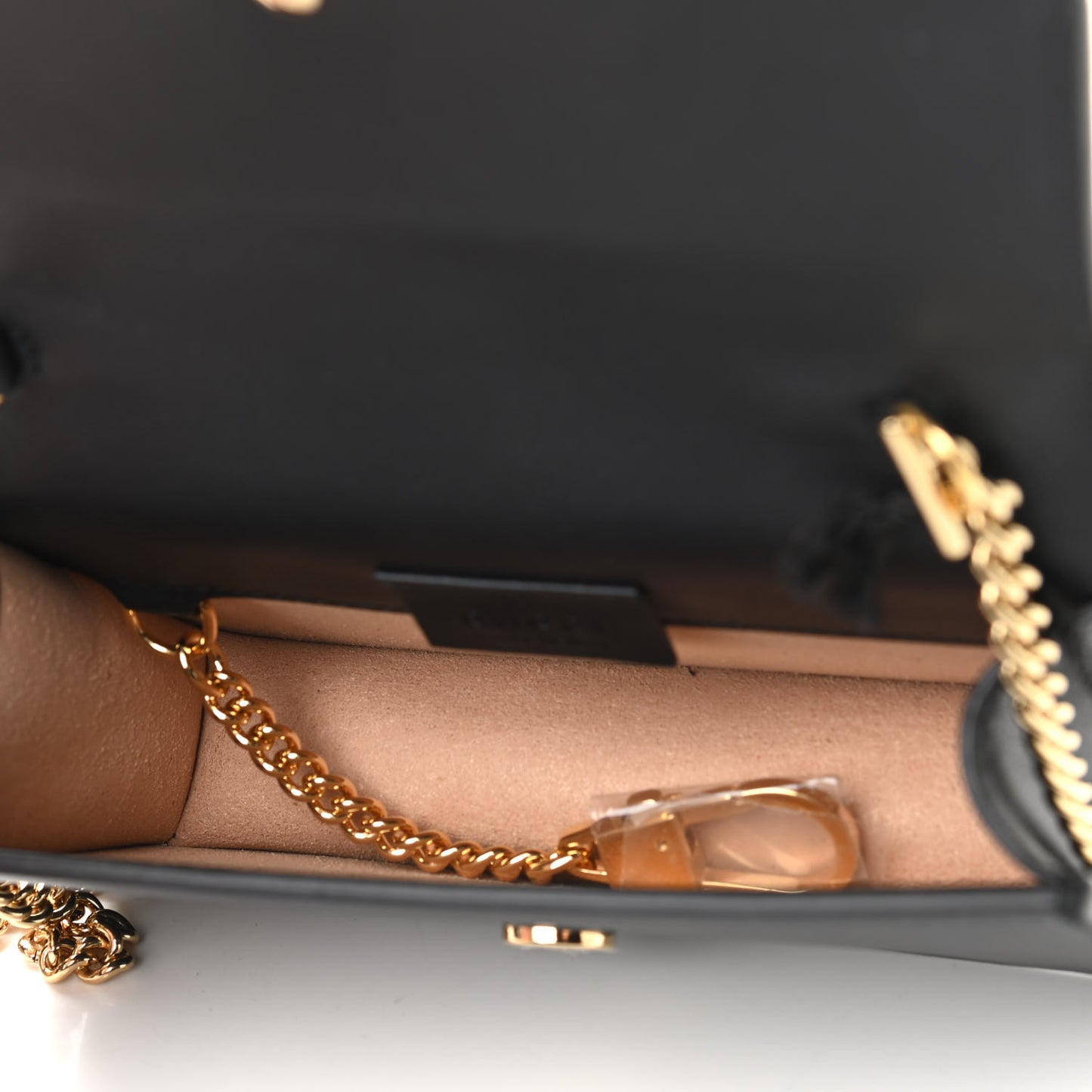 Calfskin Super Mini Sylvie Chain Shoulder Bag Black