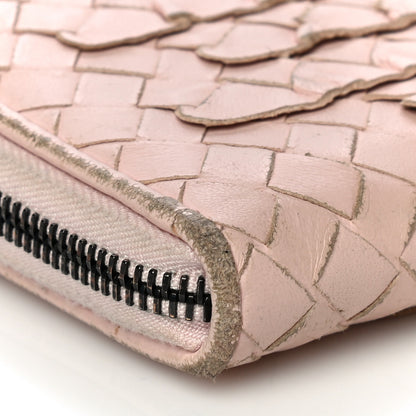 Bottega Veneta Nappa Intrecciato Zip Around Wallet Petal Pink 18 of 36