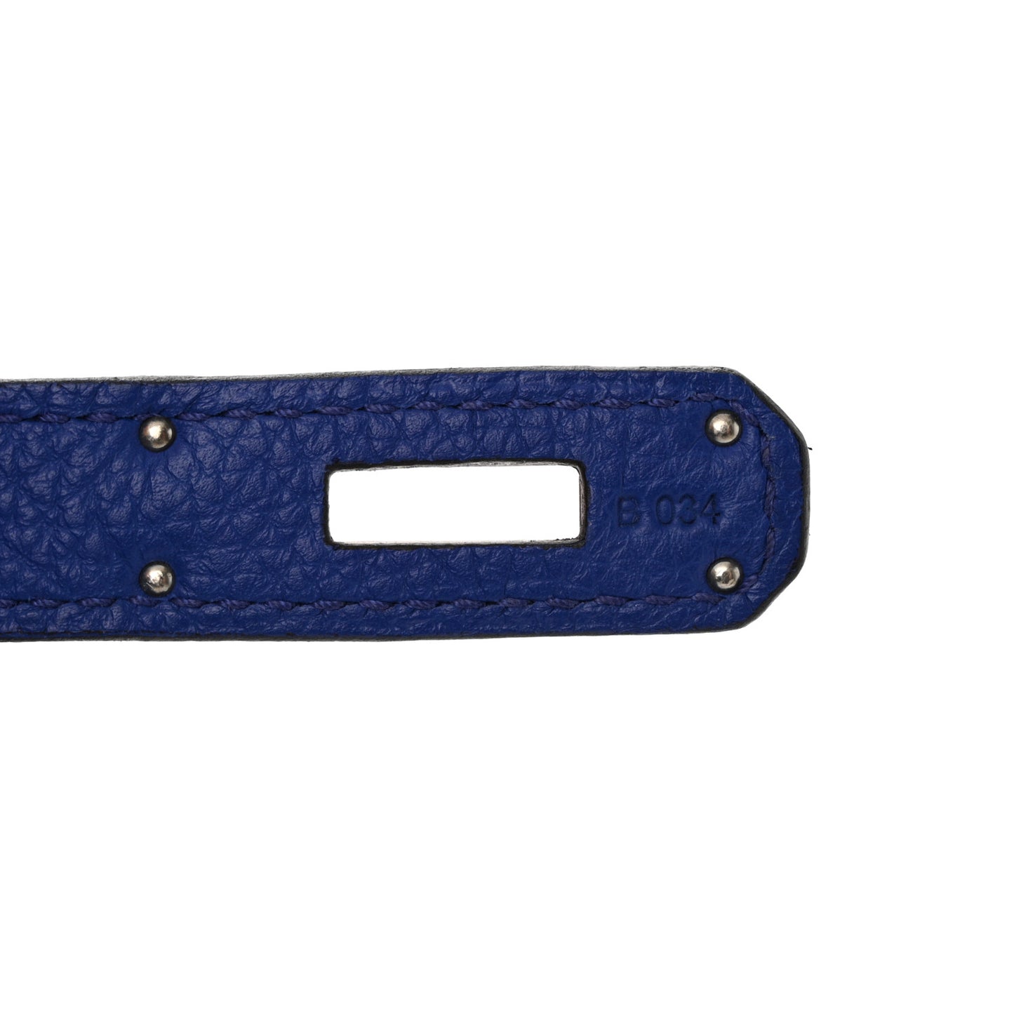 Togo Horseshoe Birkin 35 Bleu Electrique Magnolia