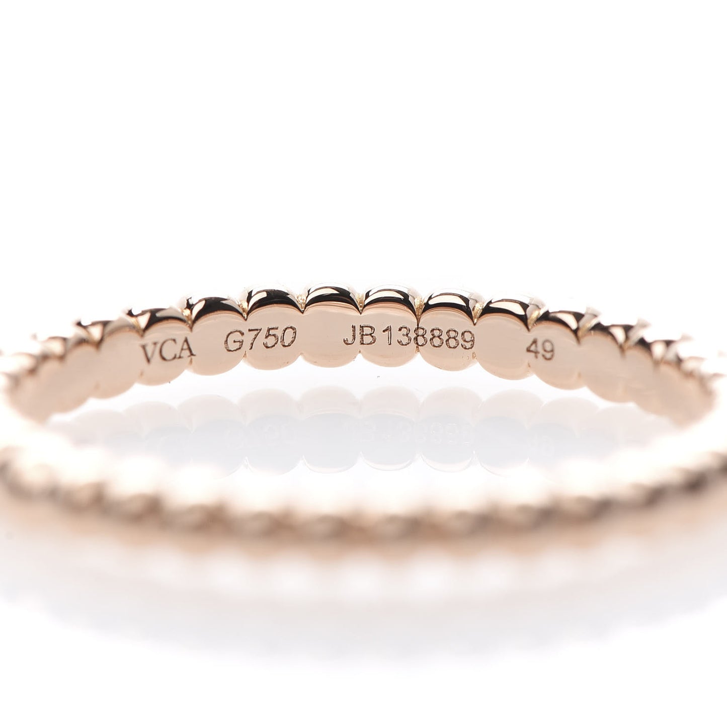 18K Rose Gold Small Perlee Ring 49 4.75