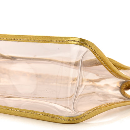 Chanel Metallic Lambskin PVC Medium Naked Flap Gold 10 of 12