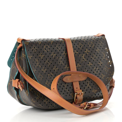 Louis Vuitton Monogram SC Flore Saumur Teal 3 of 11