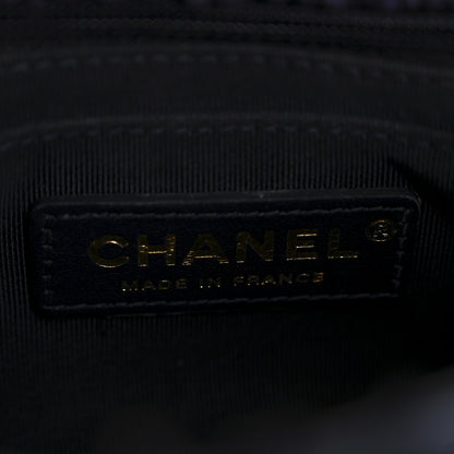 Chanel Shearling Tweed Quilted Mini Square Flap Bag Purple 6 of 13