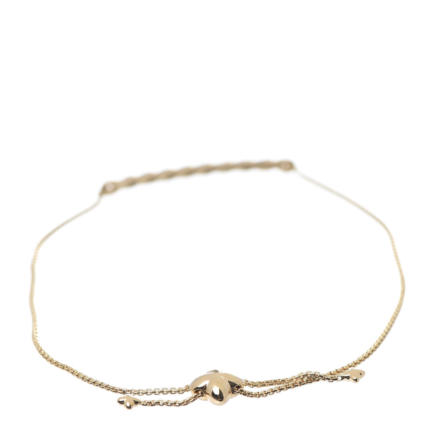 18K Yellow Gold Diamond Paveflex Station Bracelet
