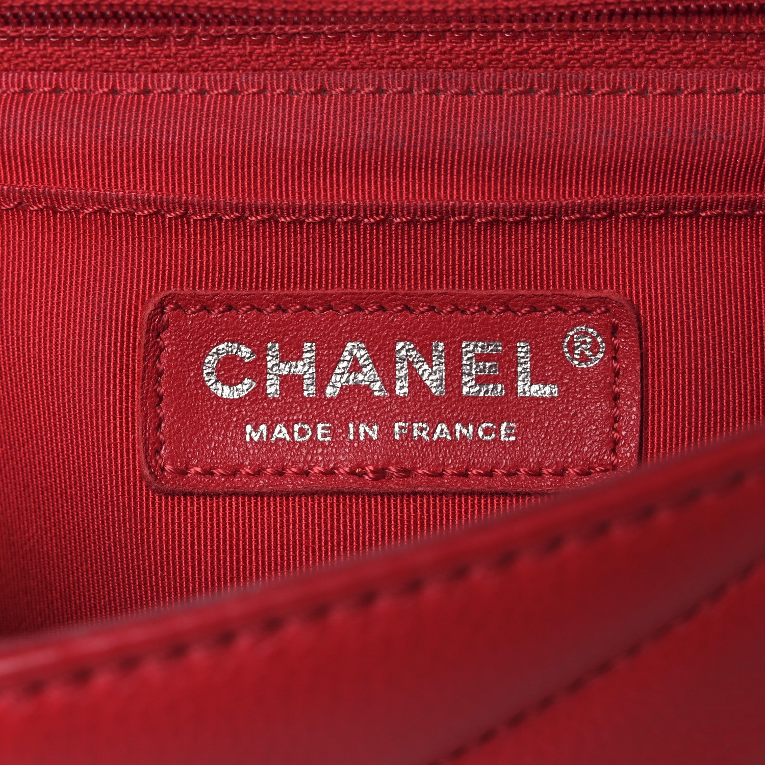 Chanel Caviar Chevron Quilted Small Single Flap Red 6 of 16