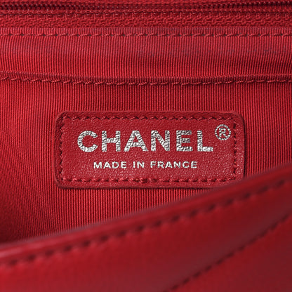 Chanel Caviar Chevron Quilted Small Single Flap Red 6 of 16