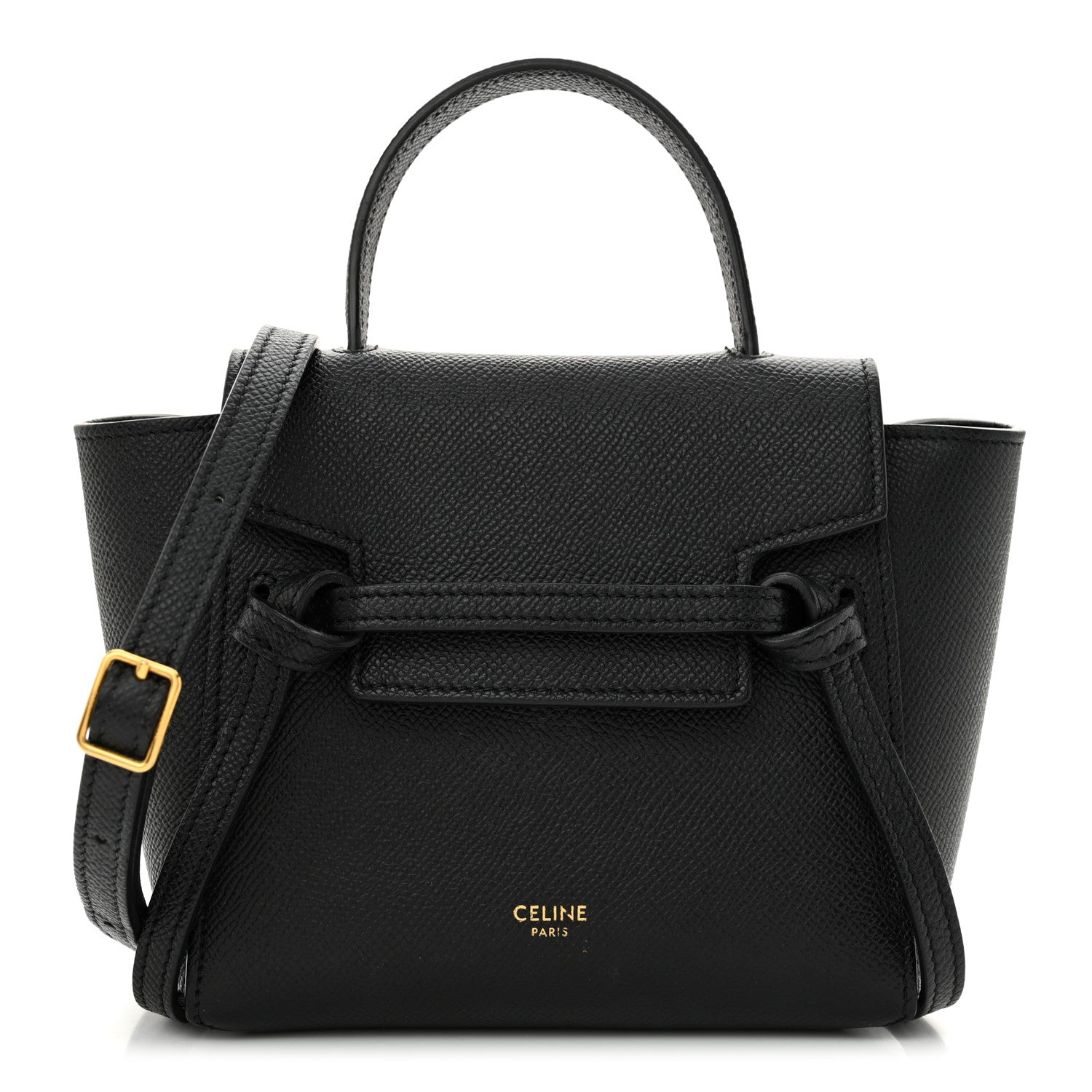 Celine Grained Calfskin Pico Belt Bag Black 1 of 15