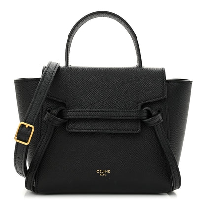 Celine Grained Calfskin Pico Belt Bag Black 1 of 15