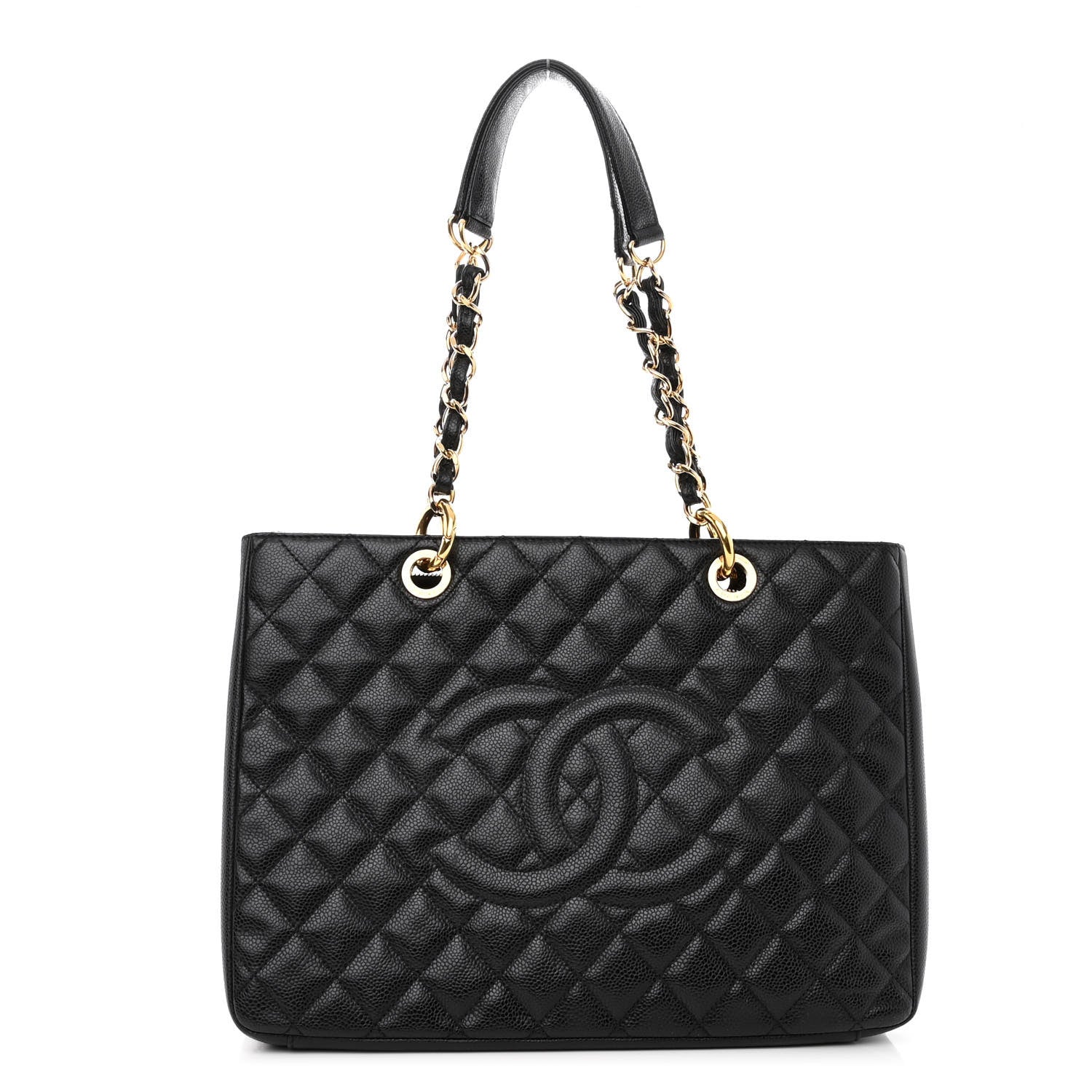 Chanel Caviar Quilted Grand Shopping Tote GST Black 1 of 10